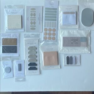 Cloth and Paper Bundle Minimalist Sticky notes in Assorted style colors